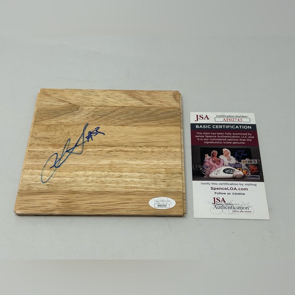 Luka‎ Garza signed 6x6 Floor Iowa Hawkeyes Minnesota Timberwolves JSA COA